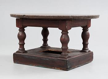 A Swedish Baroque 18th century stone top table.