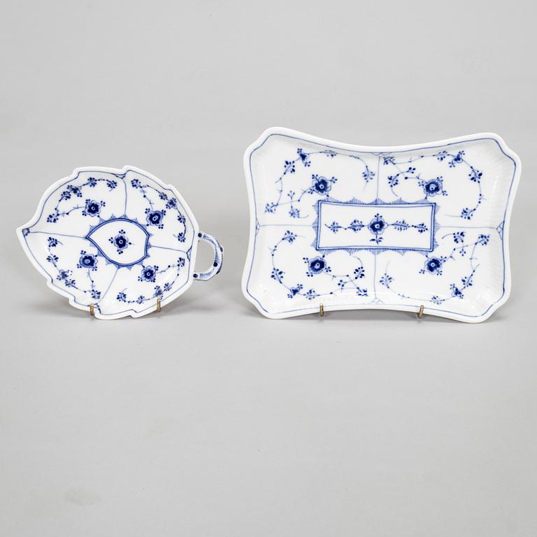 A set of thirty-two 'Musselmalet' porcelain pieces, Royal Copenhagen, Denmark.