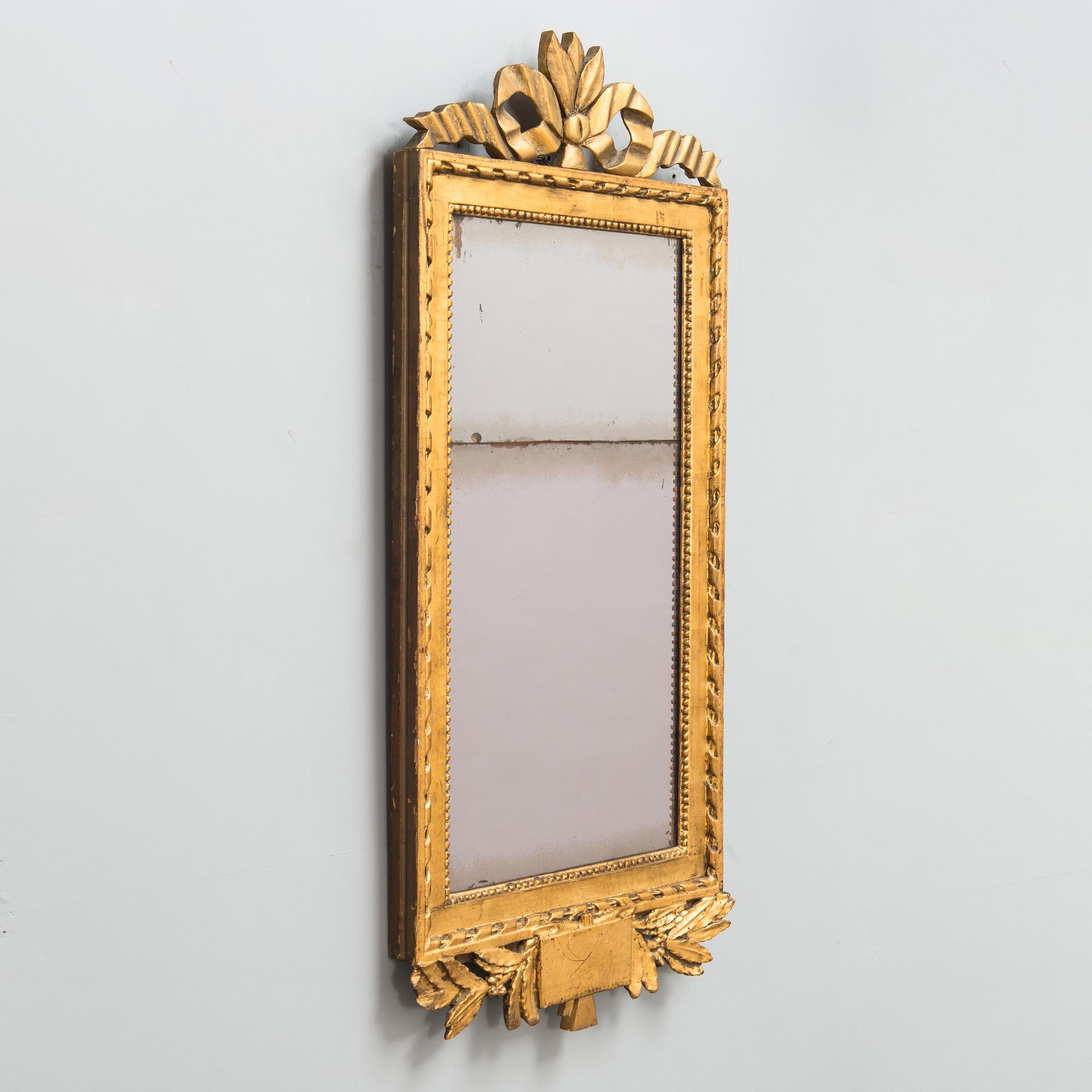 Peili, Kustavilainen, signeerattu Lago Lundén, Tukholman hallileima 1782.