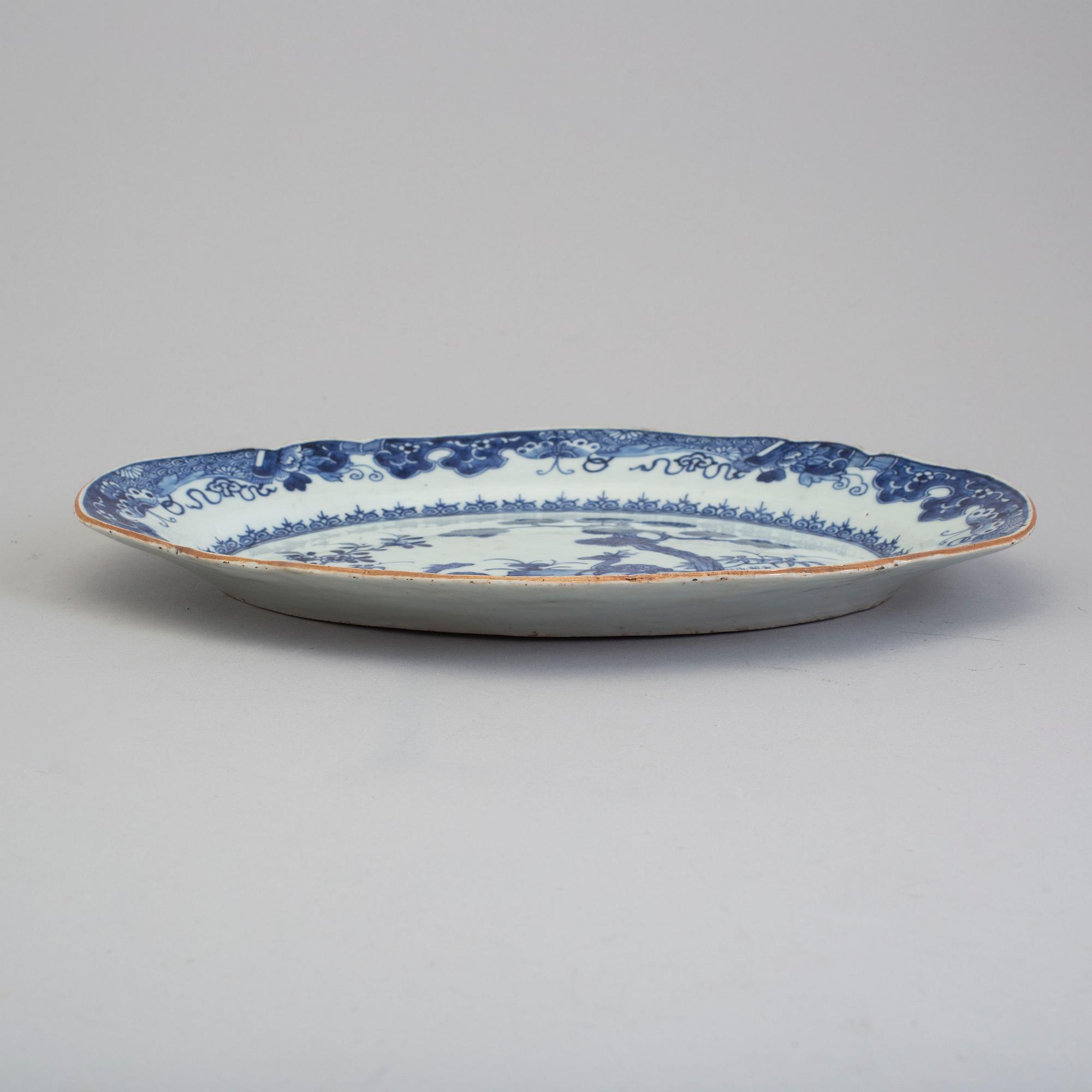 FAT, kompaniporslin. Qingdynastin, Qianlong (1736-95).