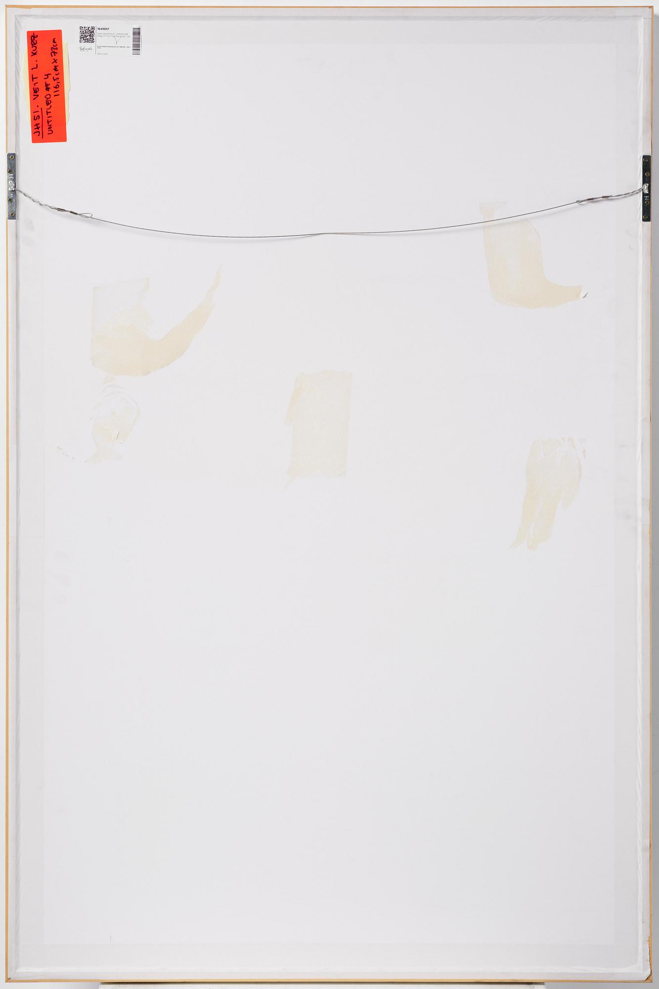 Veit Laurent Kurz, "Untitled #4 (Flag of Time Text Painting)".