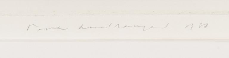 Pentti Lumikangas, akvatint och torrnål, signerad och daterad -87, numrerad 80/99.