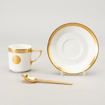 Karin Björquist, a set of 12 coffee cups and 12 spoons.