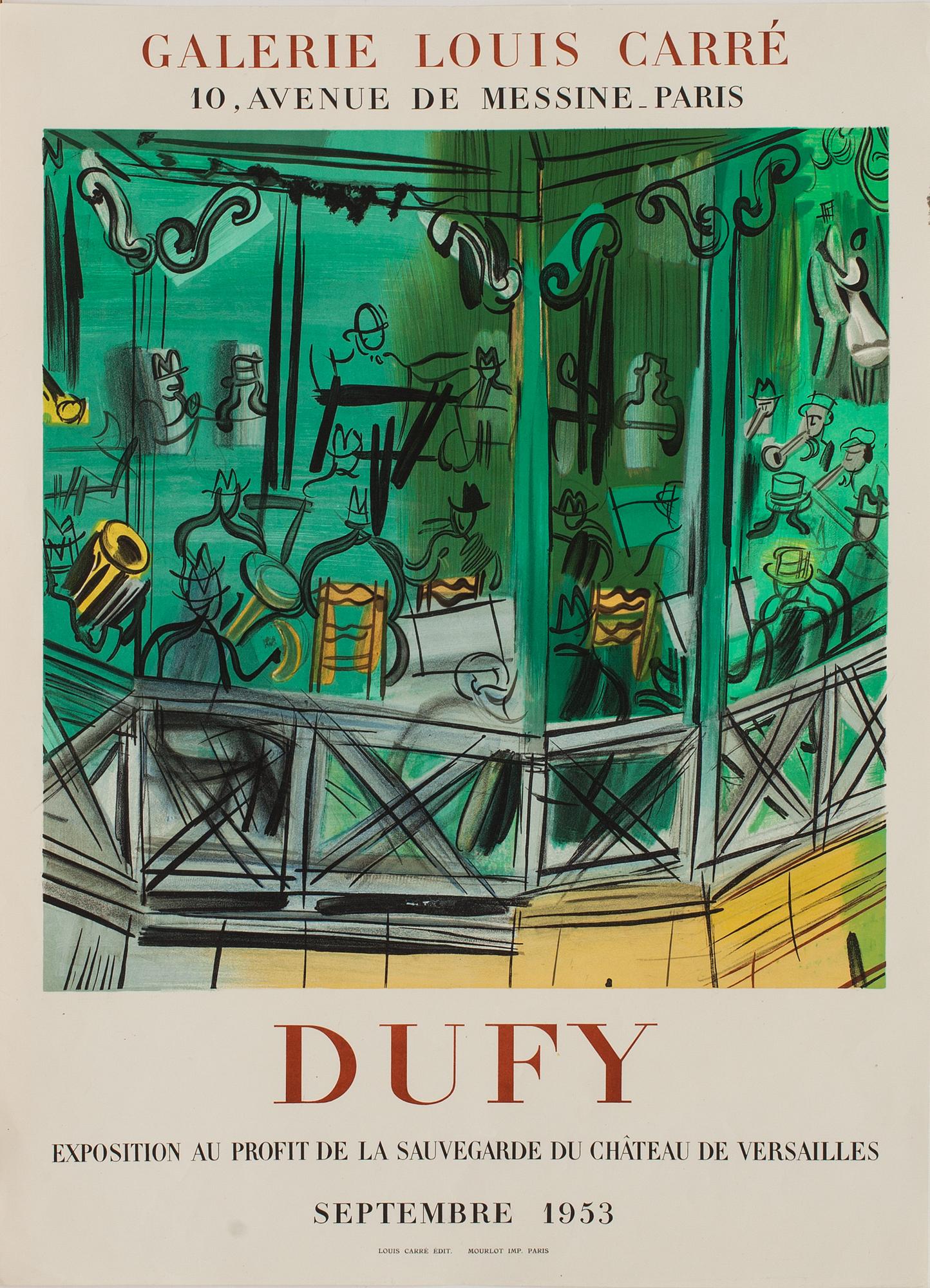 RAOUL DUFY, affisch, Mourlot 1953.