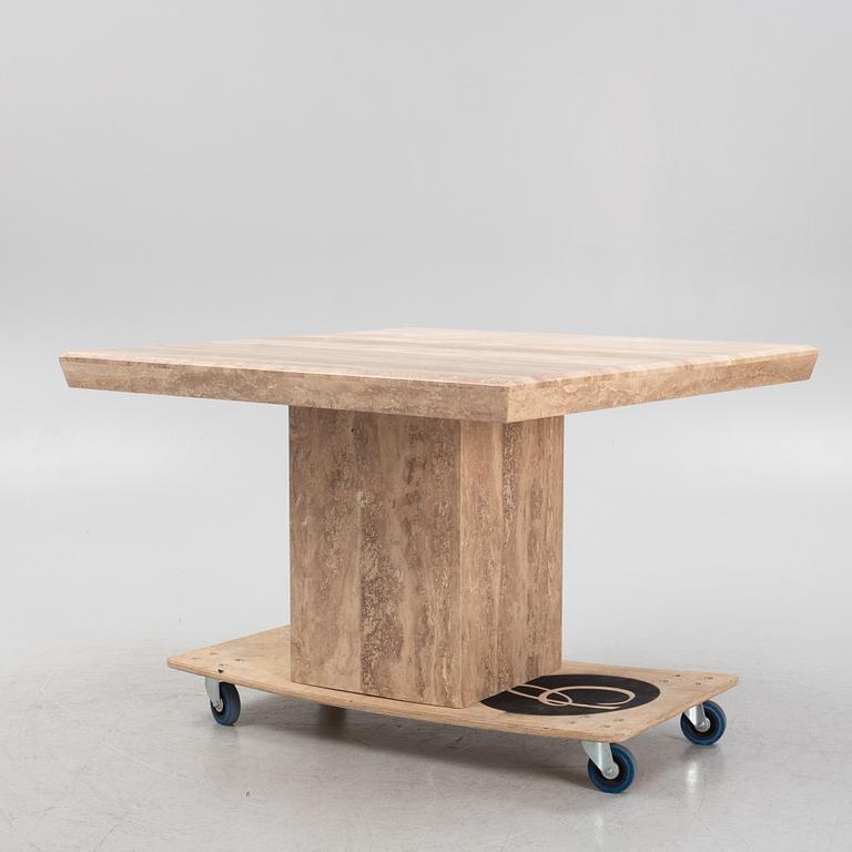 Table, Travertine, Italy, second half of the 20th century.