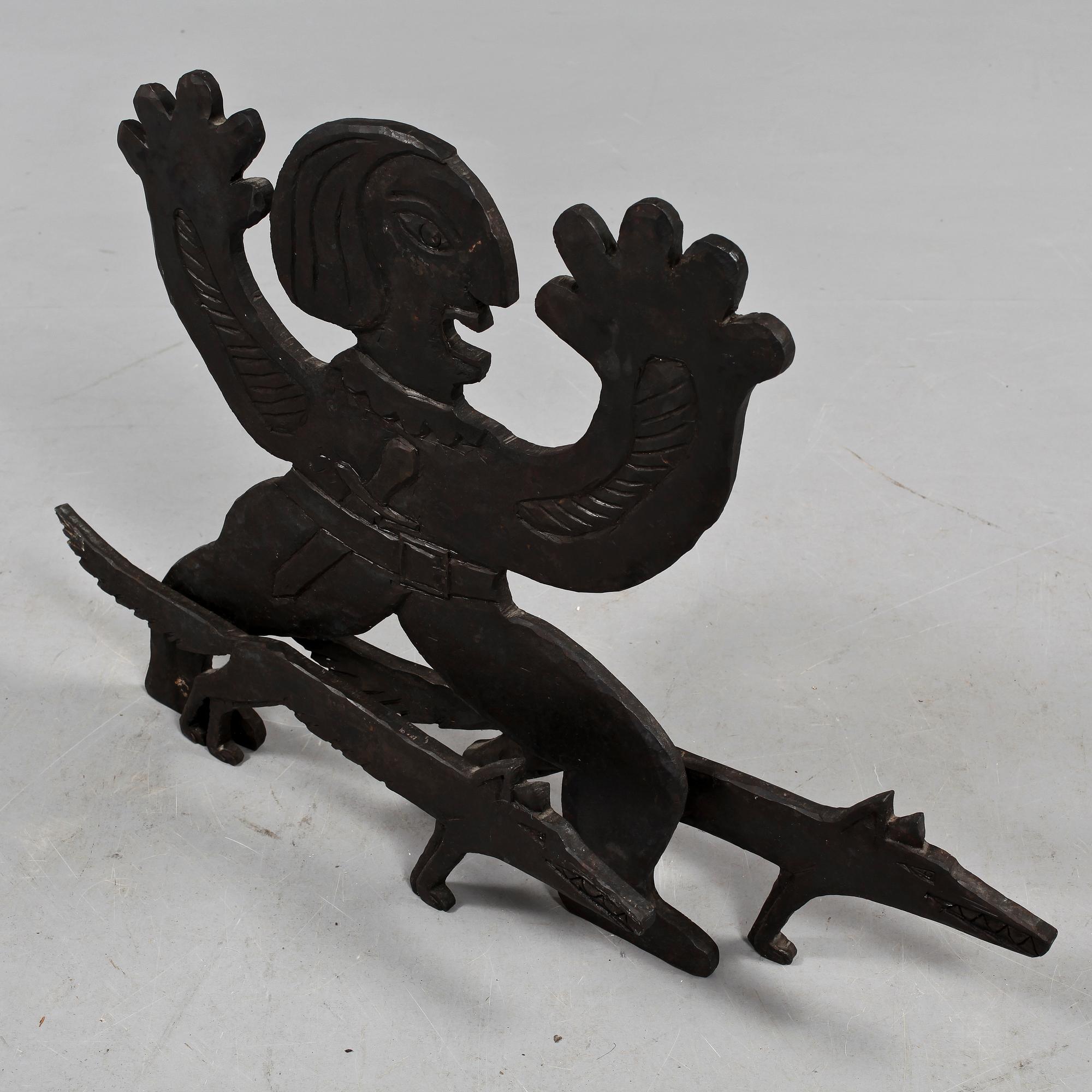WALTER BENGTSSON, skulptur, smidesjärn, monogramsign samt dat 81.