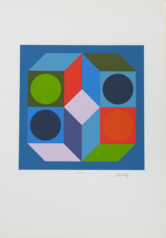 Victor Vasarely, mapp,
“Variációk”.