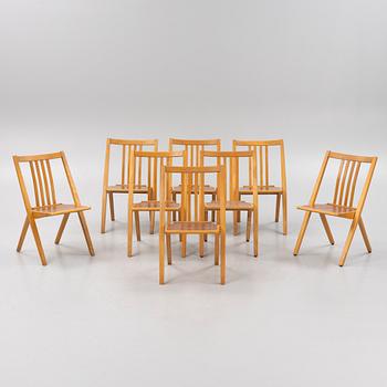 Svante Skogh, stolar 8 st "Stand-in", AB Gottfrid Carlsson & söner , Diö 1950/60-tal.