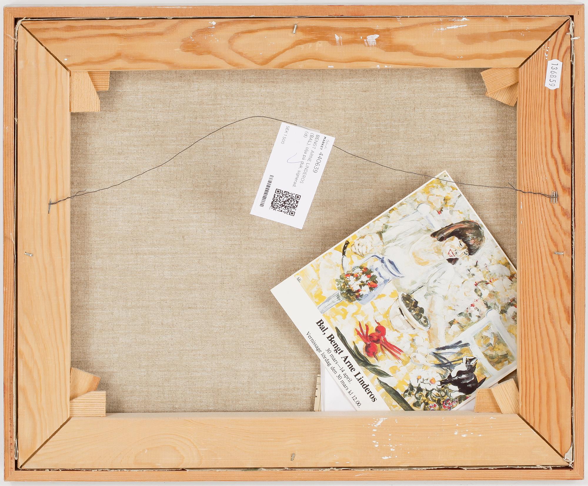 BENGT ARNE LINDEROS (BAL), olja på duk, signerad.