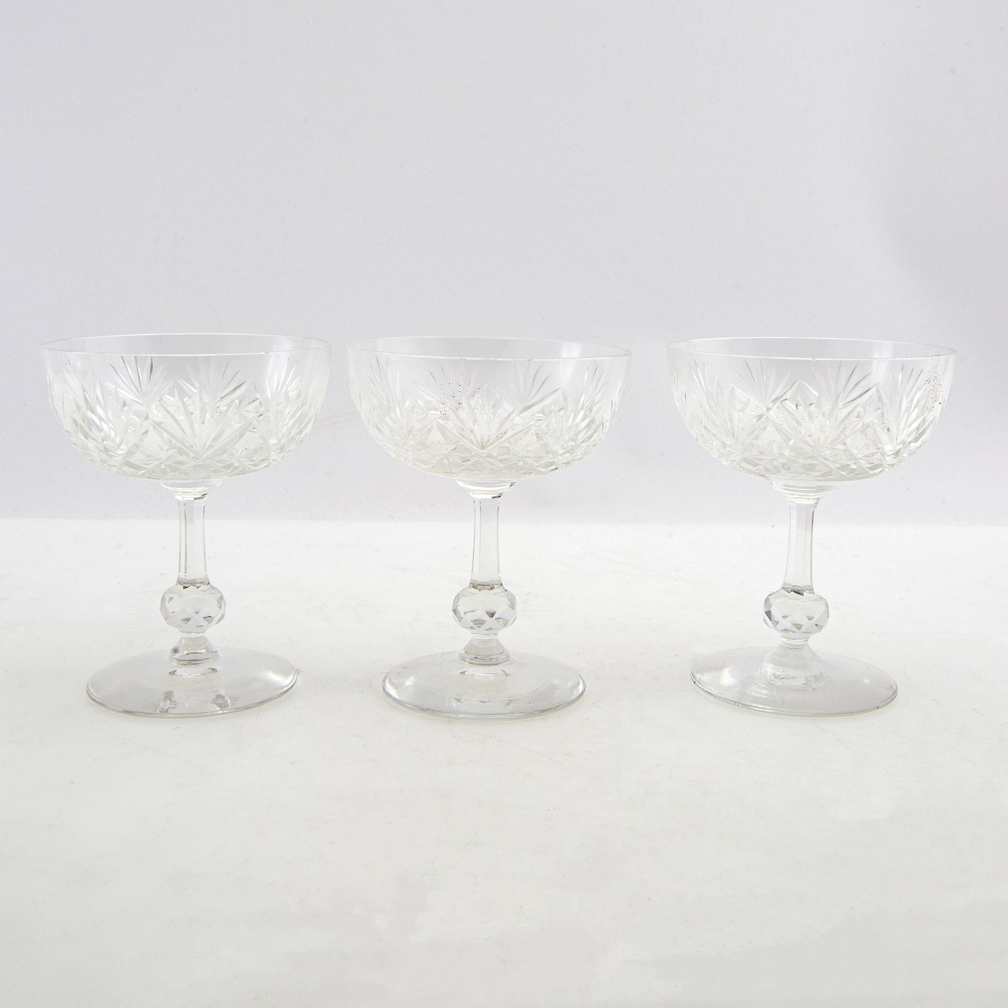 Champagne coupes 12 pcs first half of the 20th century.