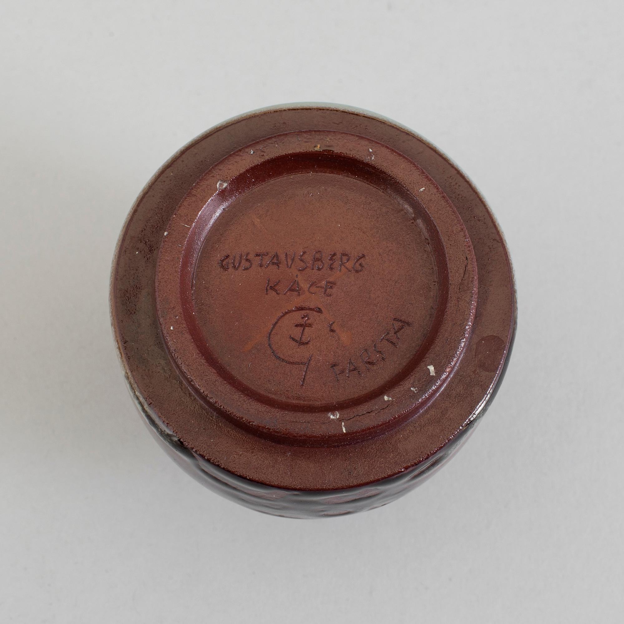 WILHELM KÅGE, a 'Farsta' stoneware vase from Gustavsberg studio.