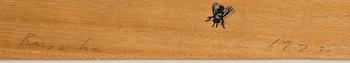 Edward Ruscha, serigraph signed dated and numbered 1972 91/100.