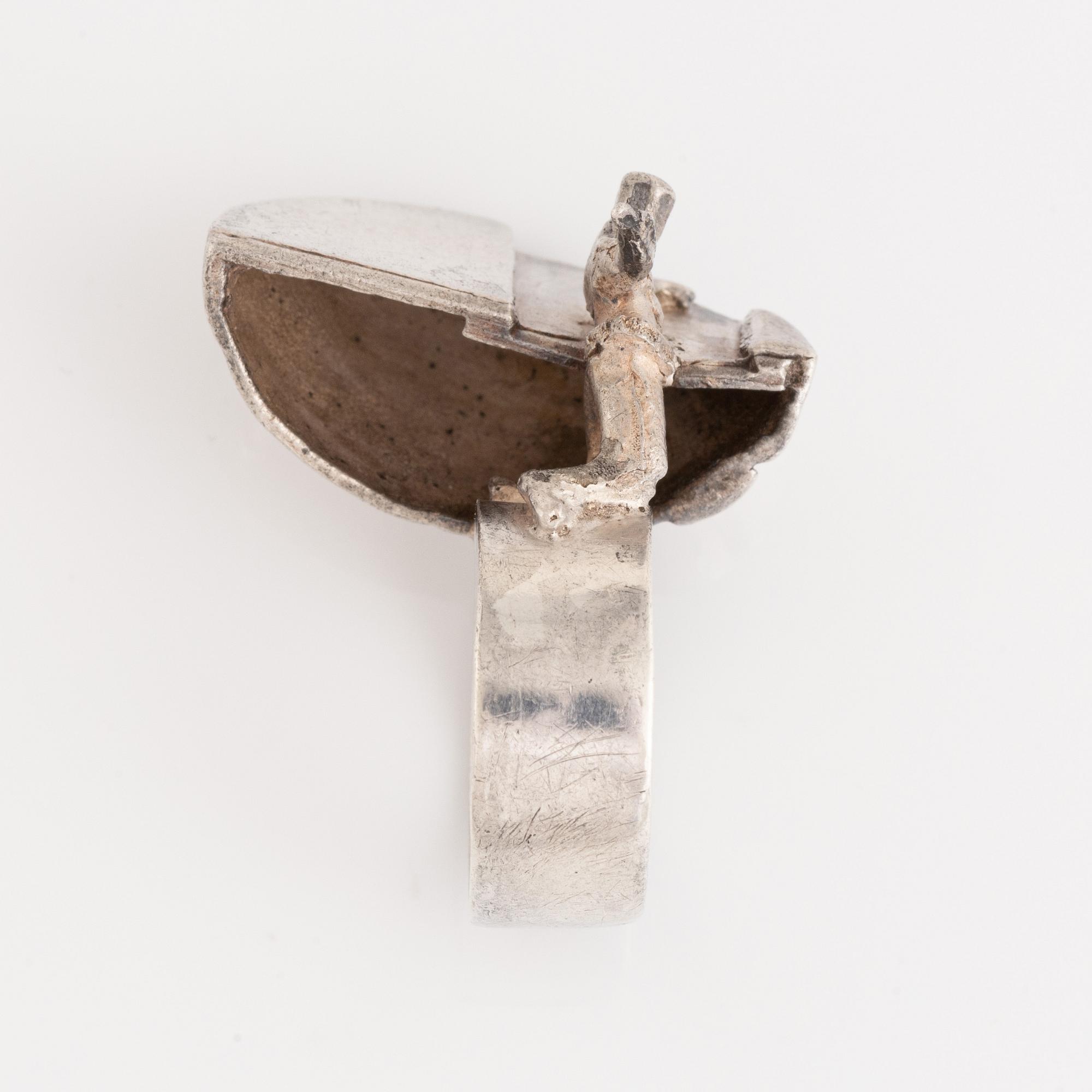 Björn Weckström, ring silver, Lapponia 1970.