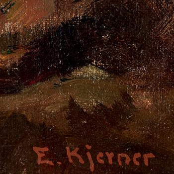 ESTHER KJERNER, olja på duk, sign.