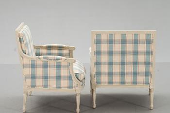 BERGERER, ett par. Gustaviansk stil, 1900-talets slut.