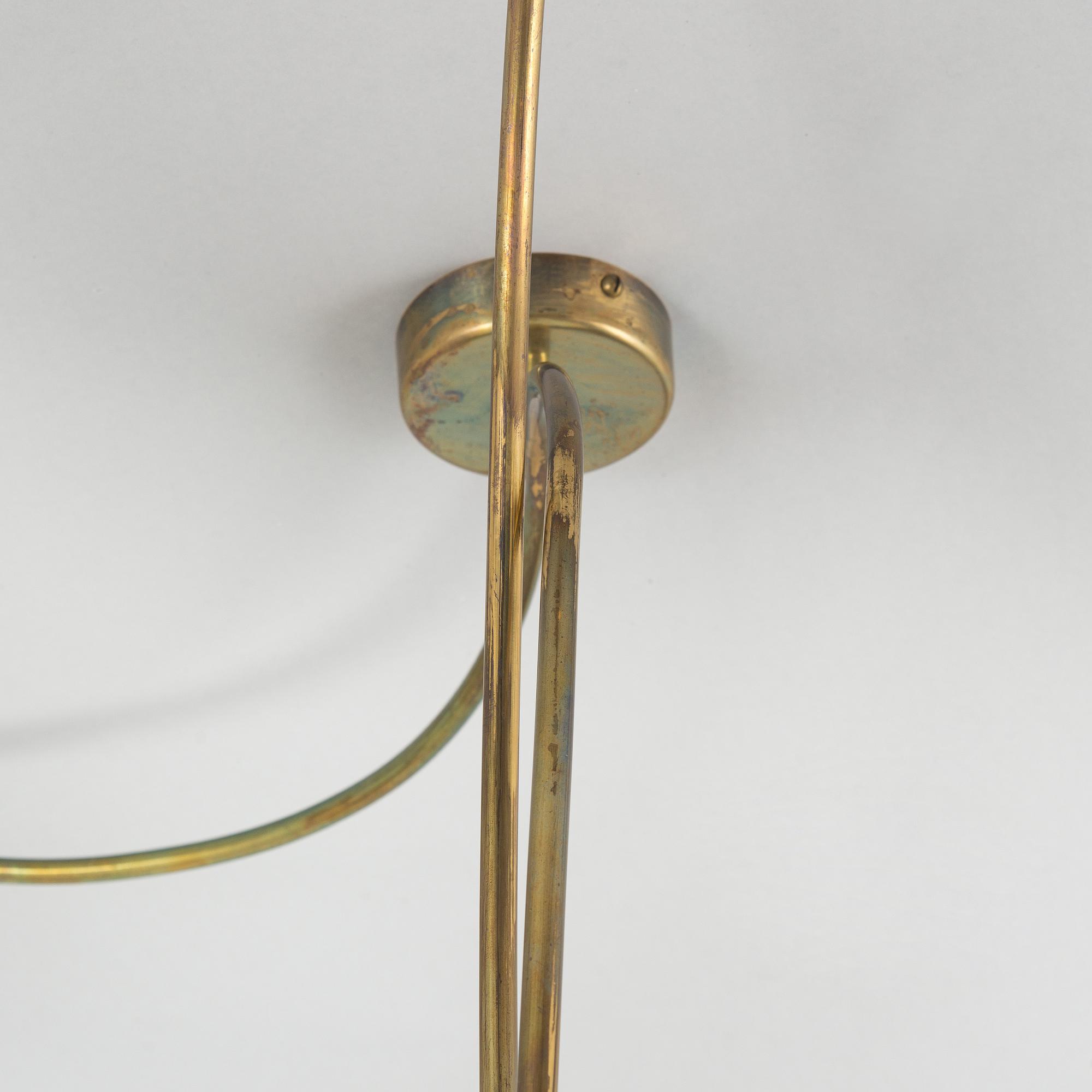Paavo Tynell, Chandelier, for Taito. Made to order 1950.