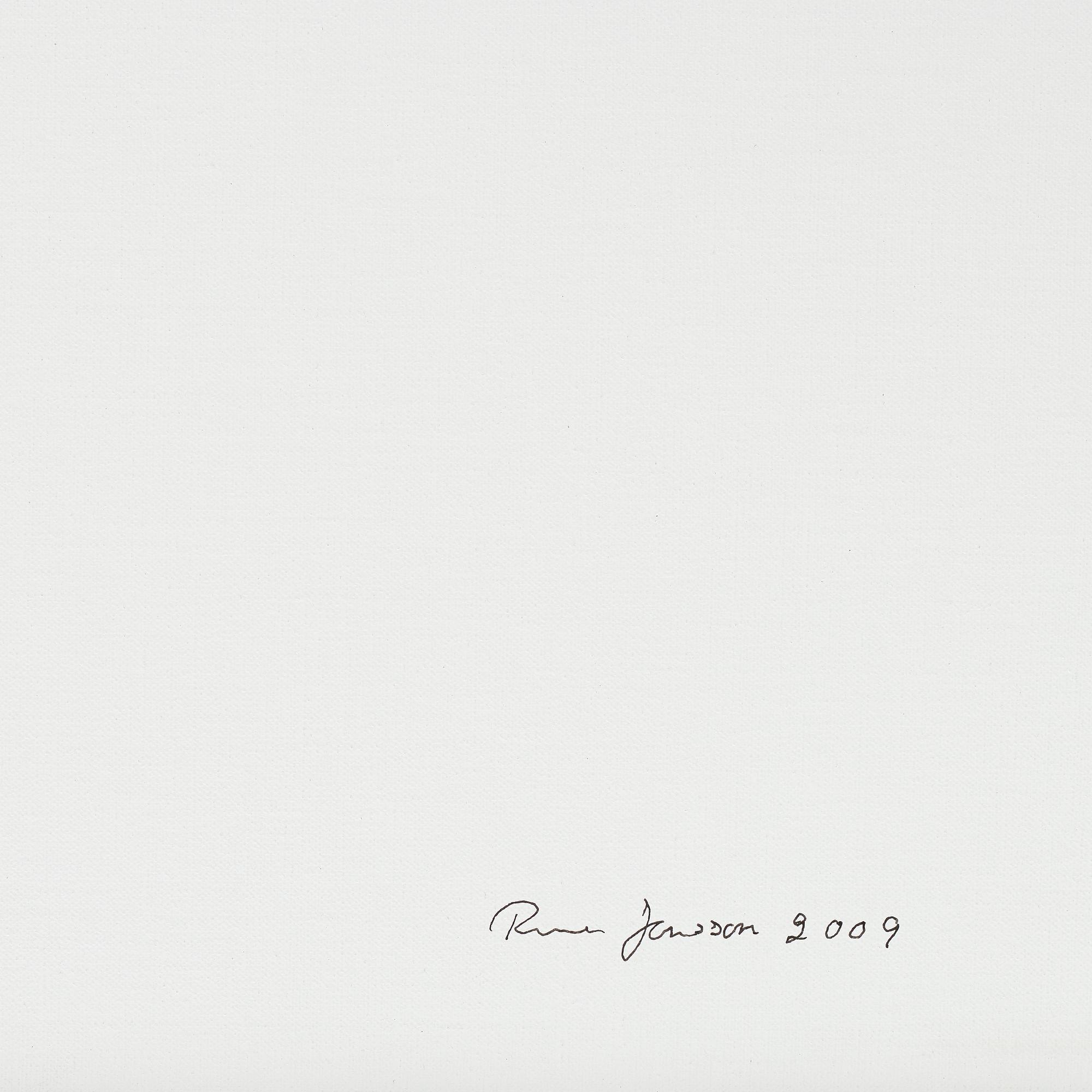 RUNE JANSSON, oil on canvas, signed and dated 2009.