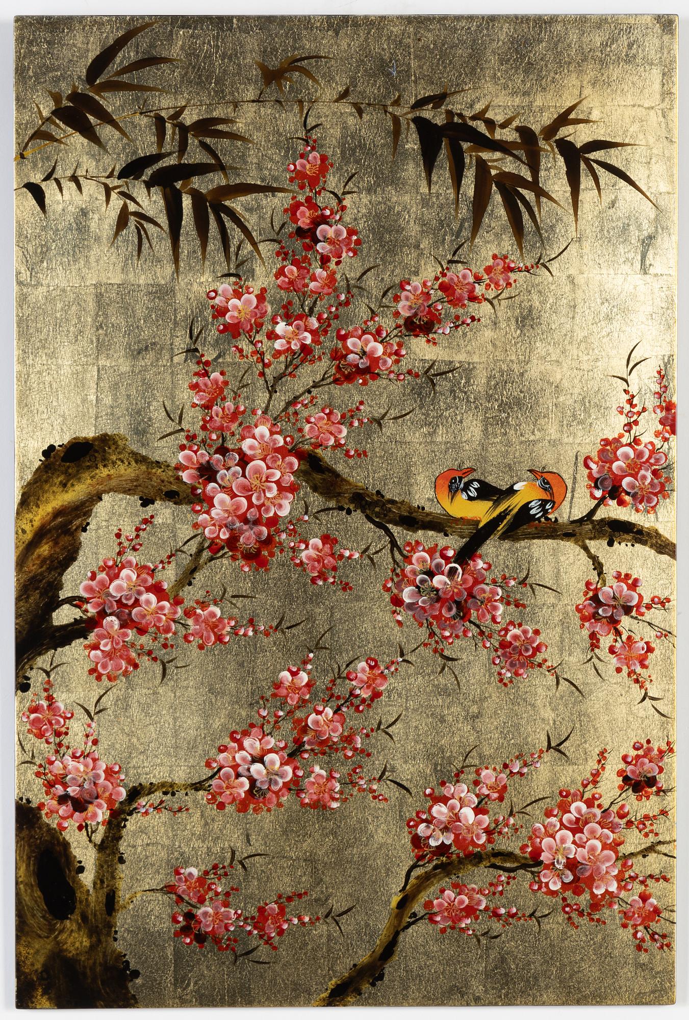 Triptyk, japansk stil, 1900-tal.