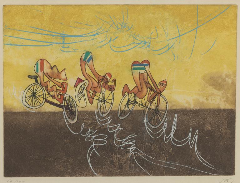 Roberto Matta, "Les Cyclistes".