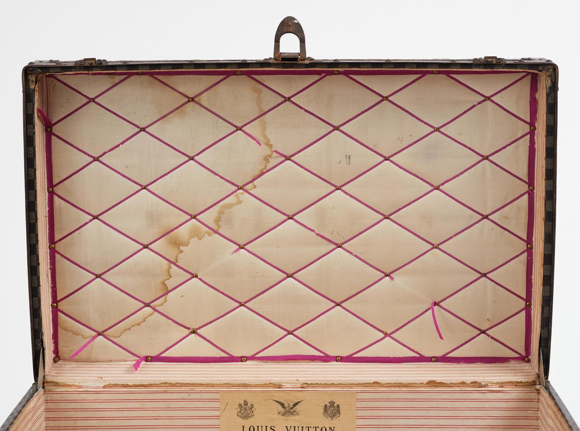 Louis Vuitton suitcase, late 19th century.