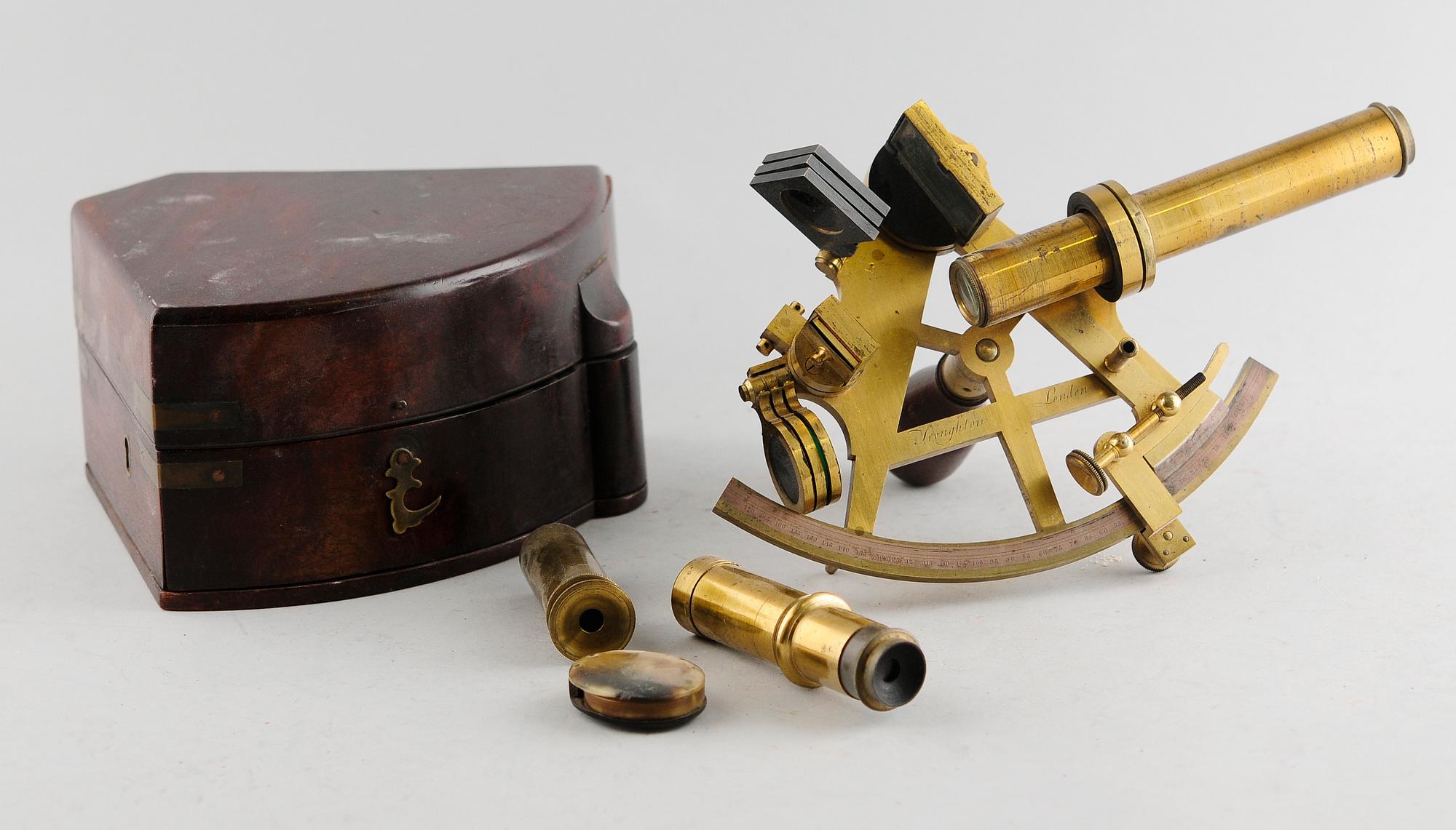 SEXTANT, mässing, England, 1800-tal.