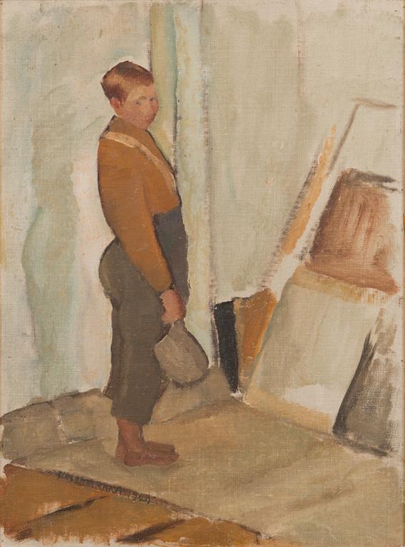 Eero Nelimarkka, olja på pannå, signerad och daterad 1920.