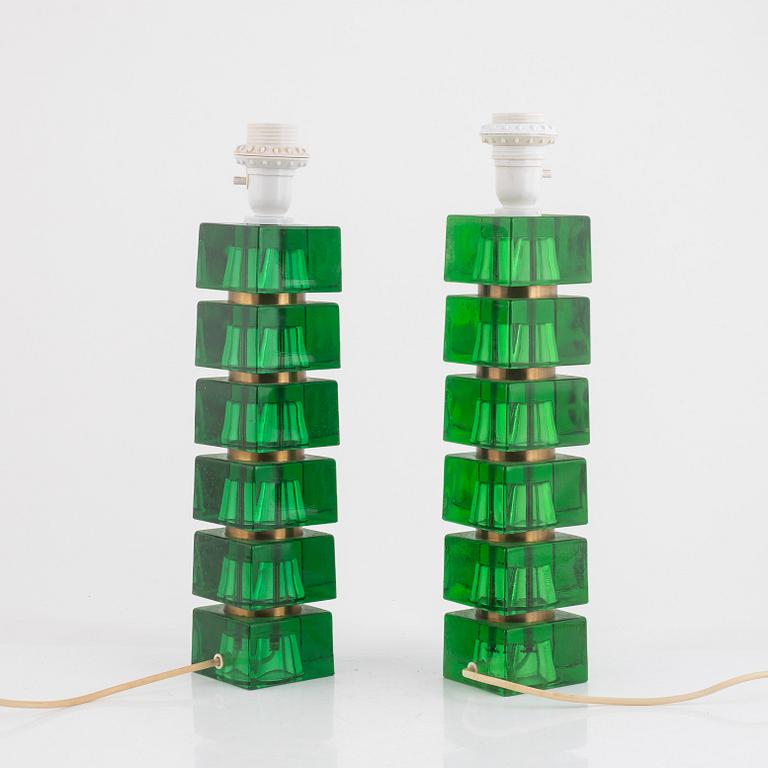 Bordslampor, ett par, Tyskland, 1900-talets andra hälft.