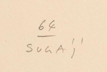 Kumi Sugaï, lithograph signed dated and numbered 64 23/200.