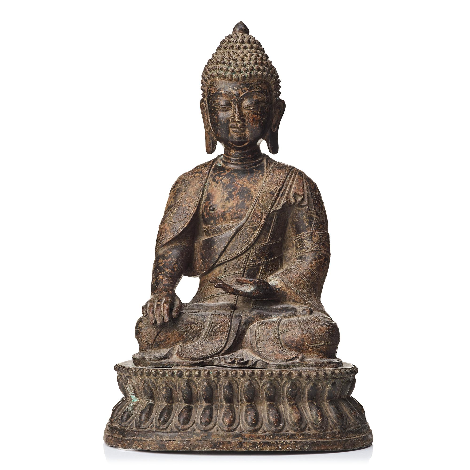 A Shakyamuni bronze buddha, presumably 20th Century.