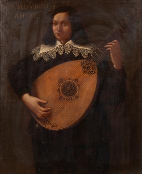 Luciano Borzones, his art, The Lute Player.