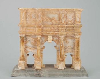 GRAND TOUR SOUVENIR, alabaster, möjligen 1800-tal.