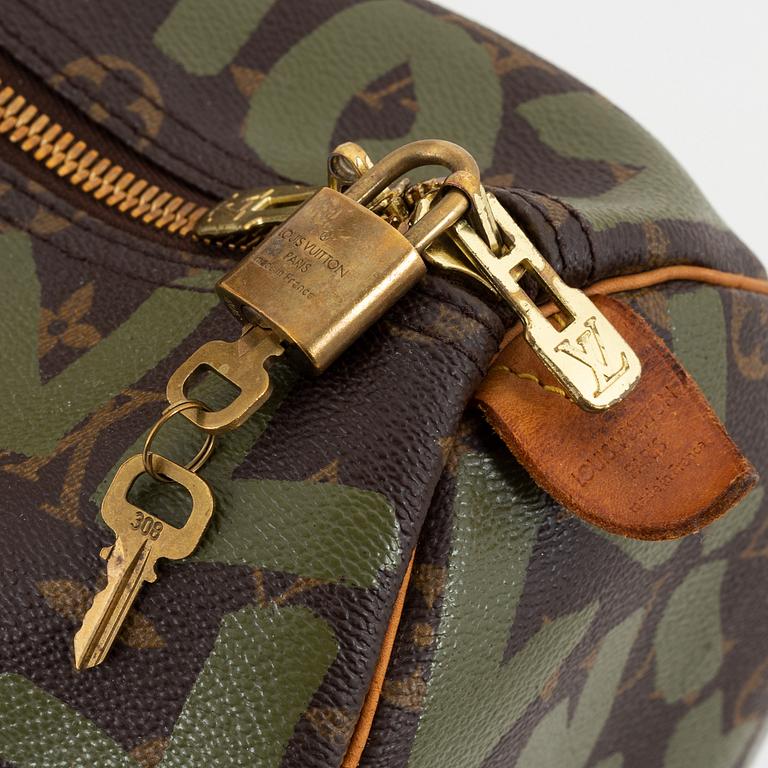 Louis Vuitton x Stephen Sprouse, "Keepall 50, Graffiti Collection", Limited Edition 2001.
