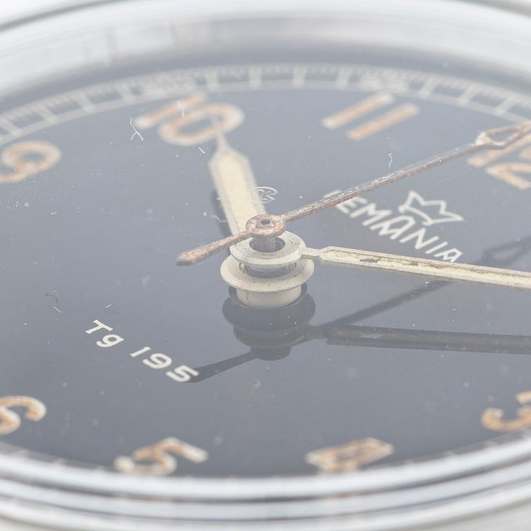 Lemania, Tg 195, "Tre Kronor", kronograf, armbandsur, 40 mm.