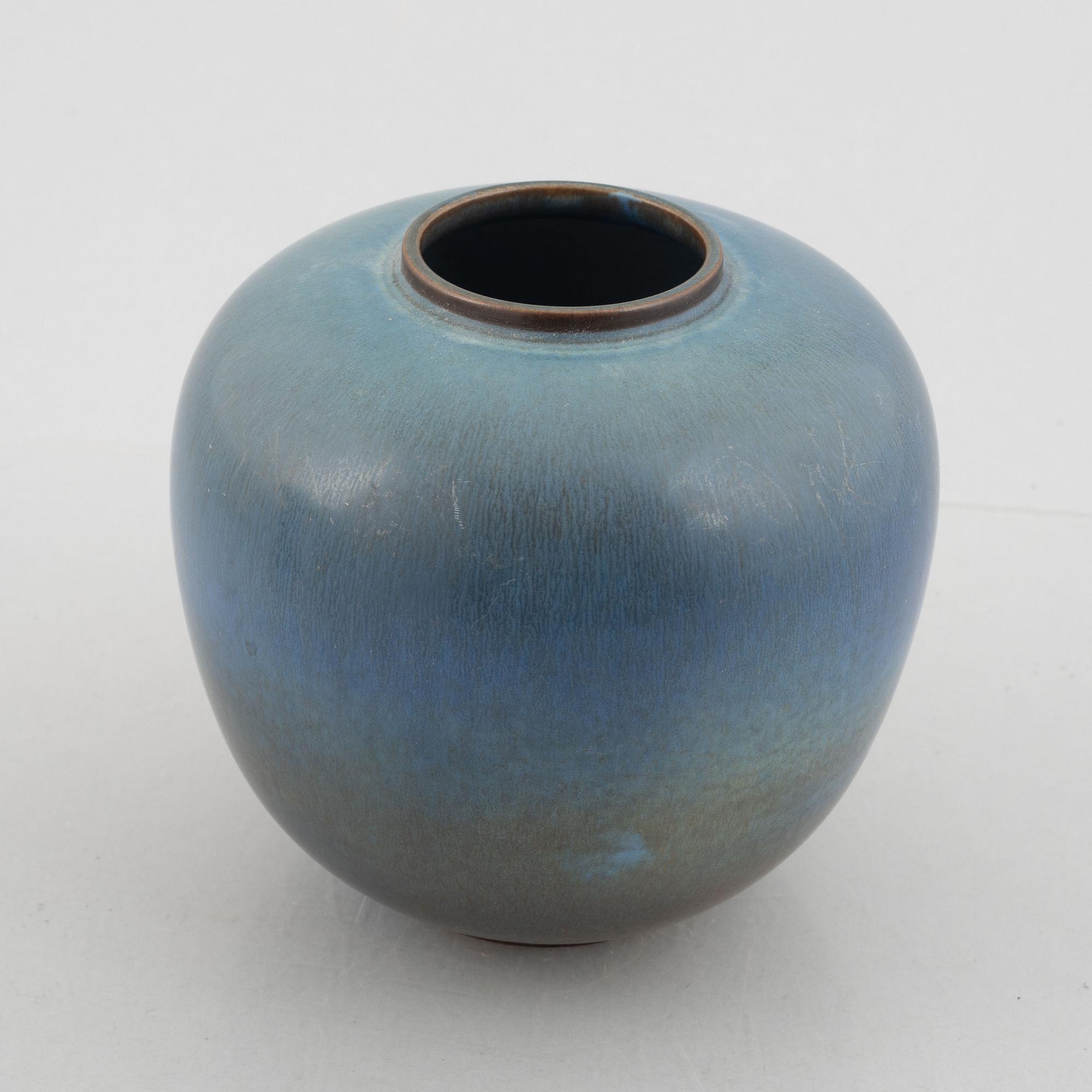 Bernt Friberg, vas, stengods, Gustavsbergs studio, 1954.