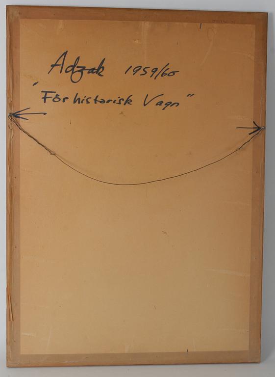 ROY ADZAK, gouache på papper, sign.