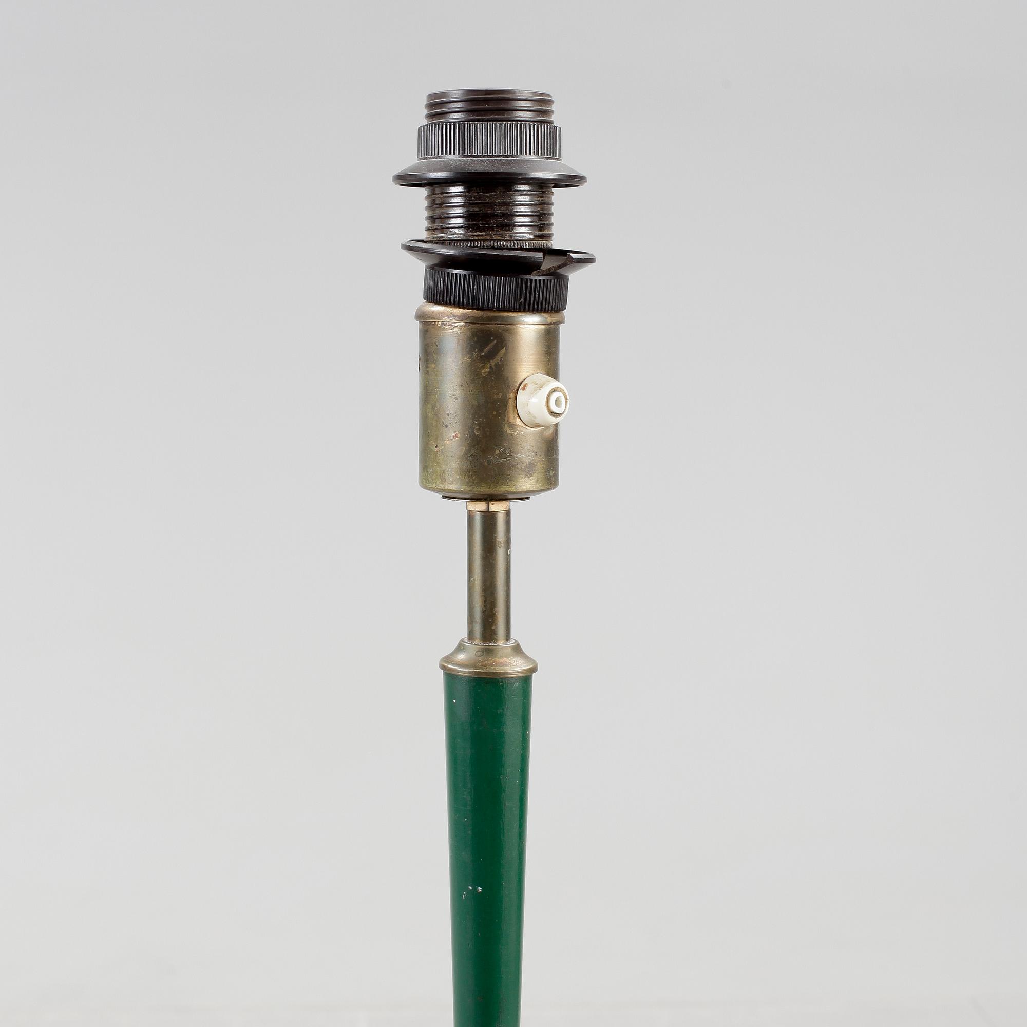 GOLVLAMPA, mässing, 1940-tal.