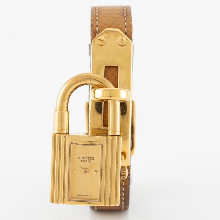 Hermès, wristwatch, "Kelly Lock", 20 x 20 (37.5) mm.