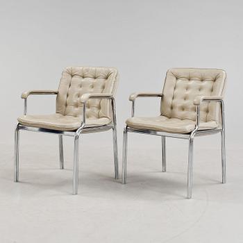 FÅTÖLJER, ett par, 1960/70-tal.