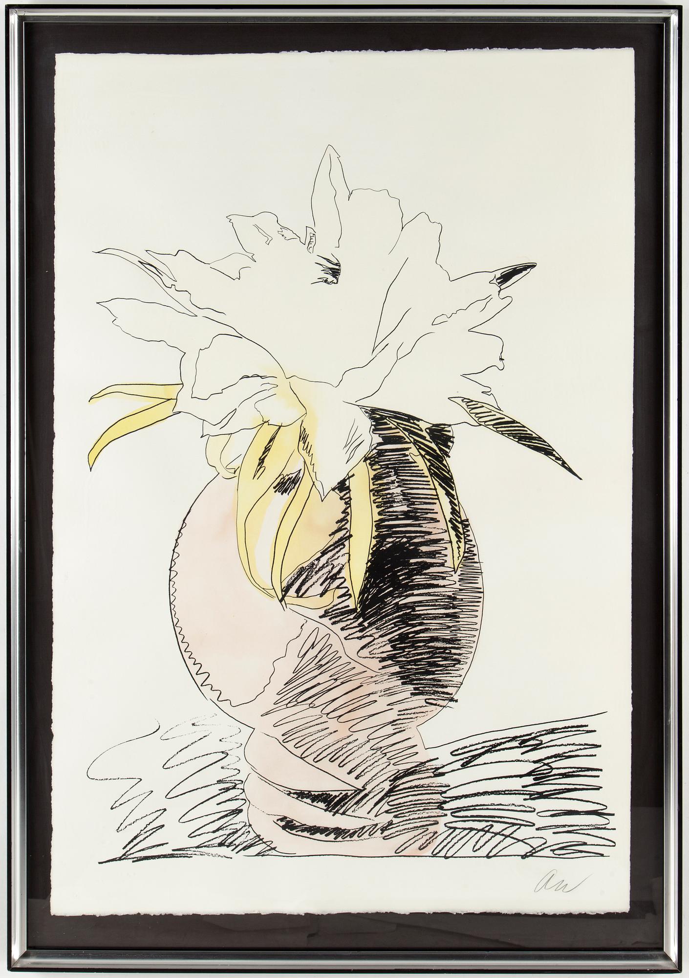 ANDY WARHOL, handkolorerad serigrafi, 1974, signerad i blyerts och numrerad 119/250 a tergo (samt även signerad a tergo).