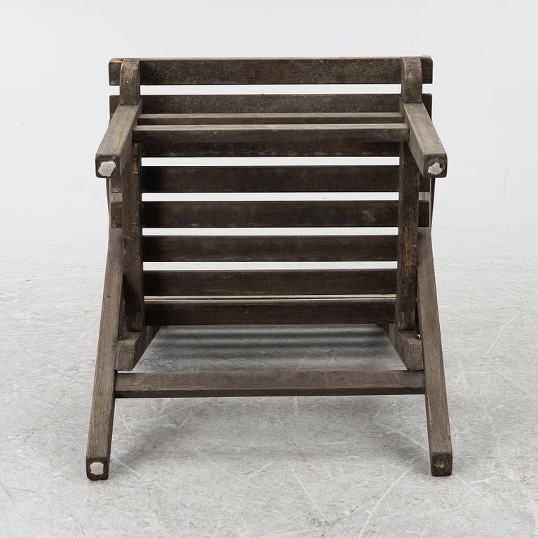Carl Malmsten, Four 'Bergshamra' garden chairs.