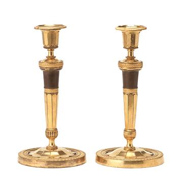 A French Empire early 19th century candlesticks.