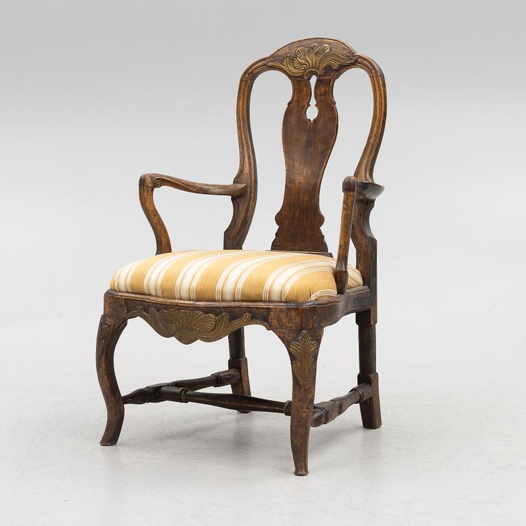 Armchair, Rococo 18th century.