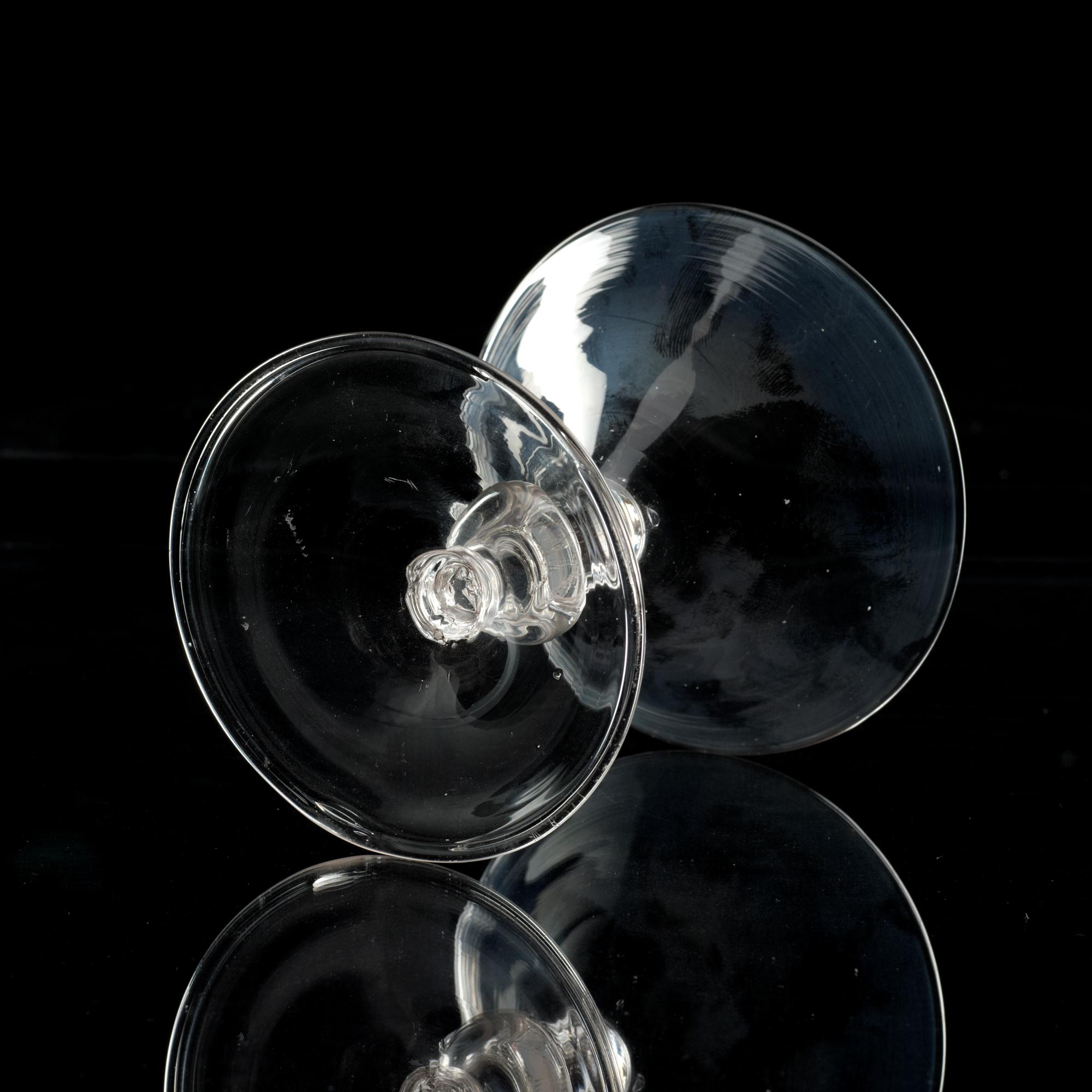 A wine glass, 18th Century, presumably Dutch.