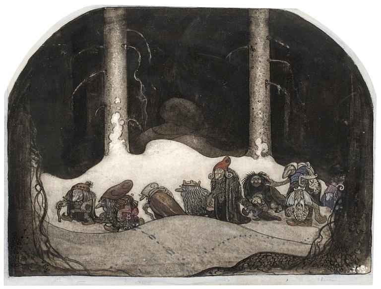 John Bauer, "I julnatten".