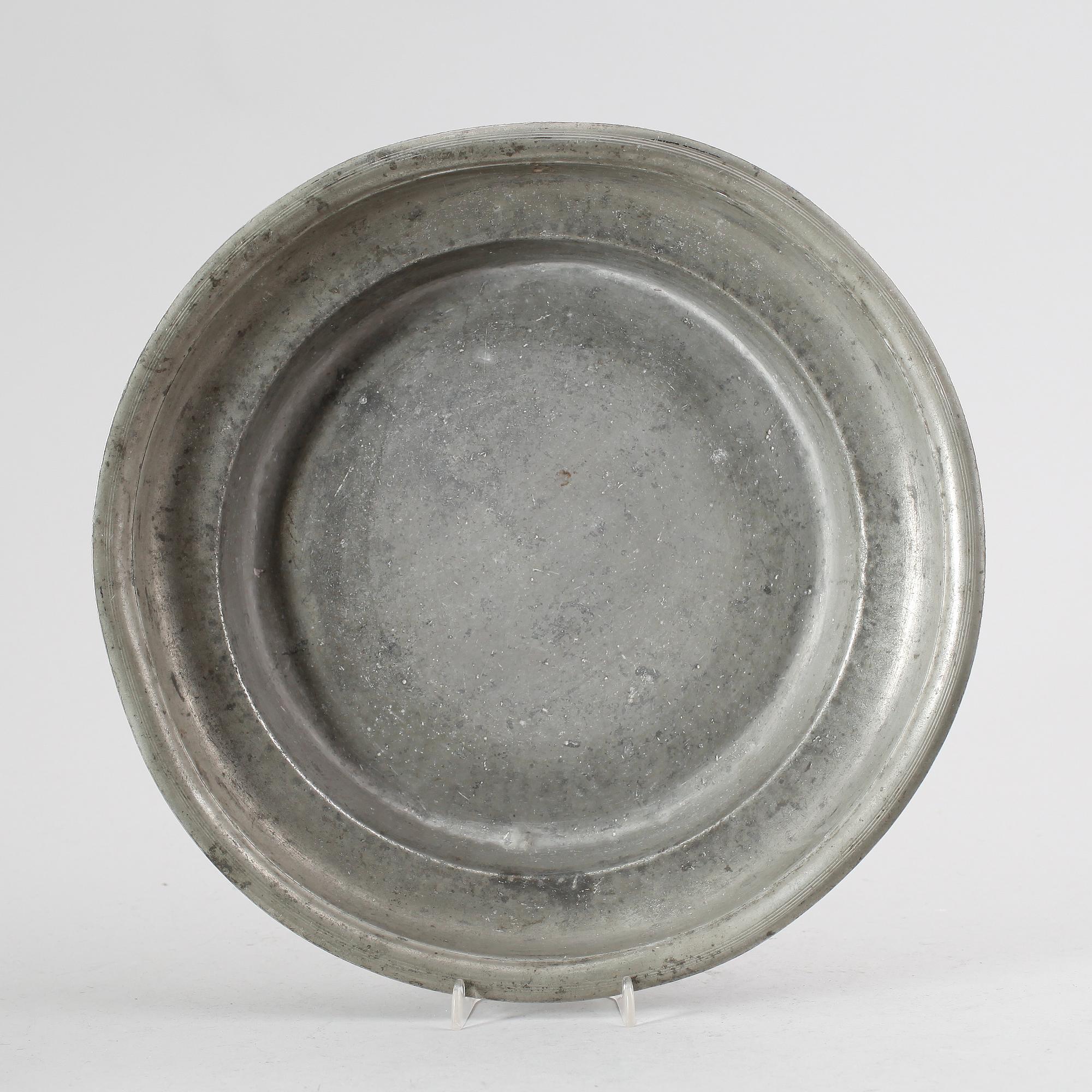 SKÅLFAT, tenn, Johan Bruhn, Västervik 1778.