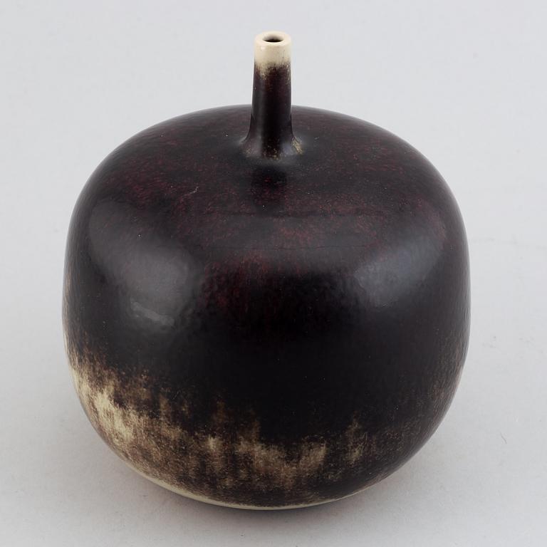 Rolf Palm, two glazed stoneware vases, signed Palm, Mölle.