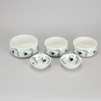 SYLVIA LEUCHOVIUS, servis, 60 delar, porslin, "Sylvia", jubileumsservis, Rörstrand.