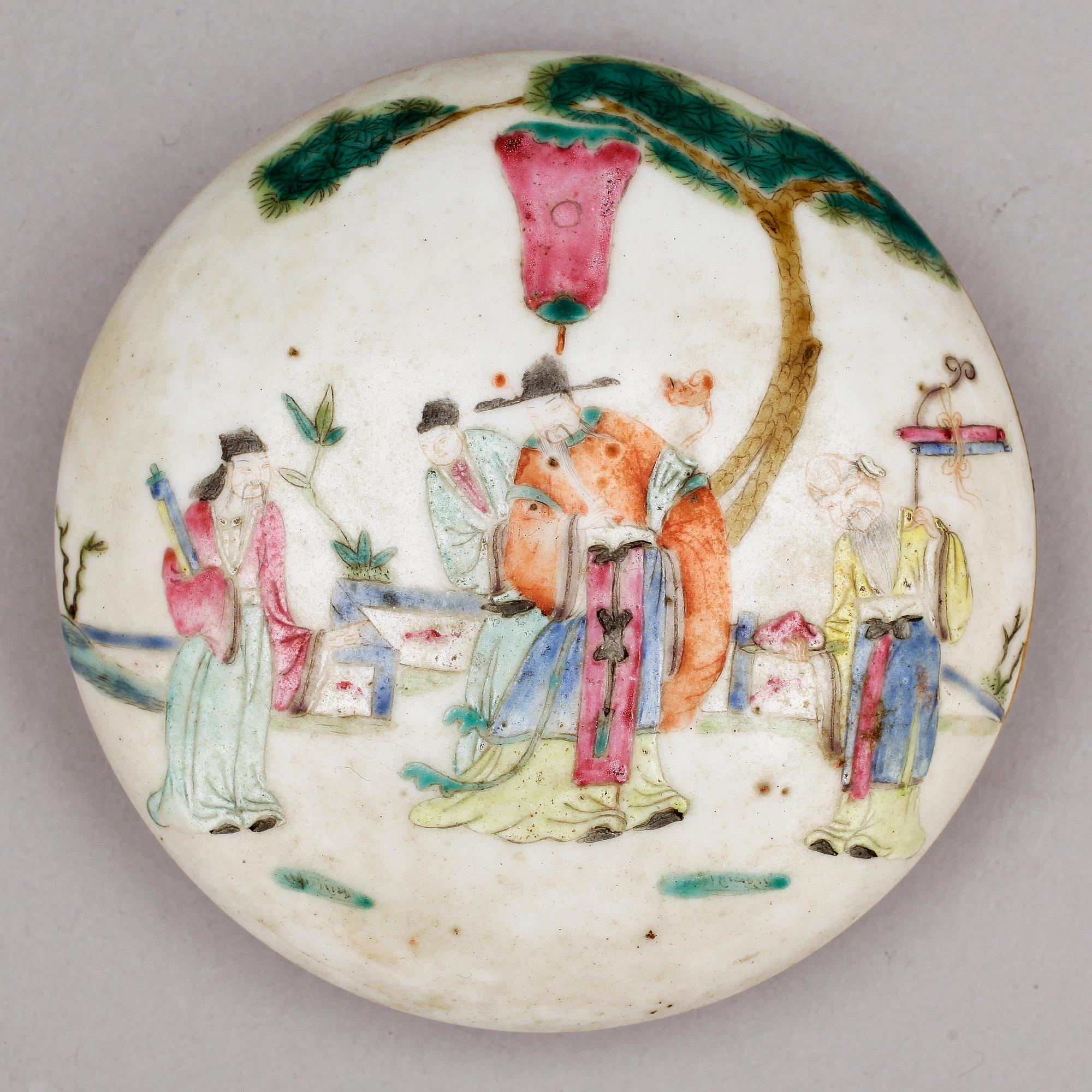 LOCKASK/DOSA, porslin, Kina, trol sent 1800-tal.