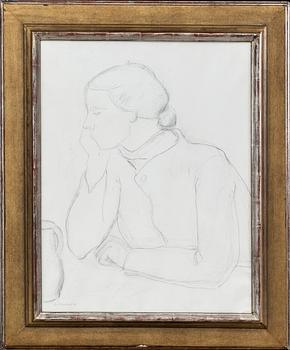 OLLE NYMAN, drawing, signed.