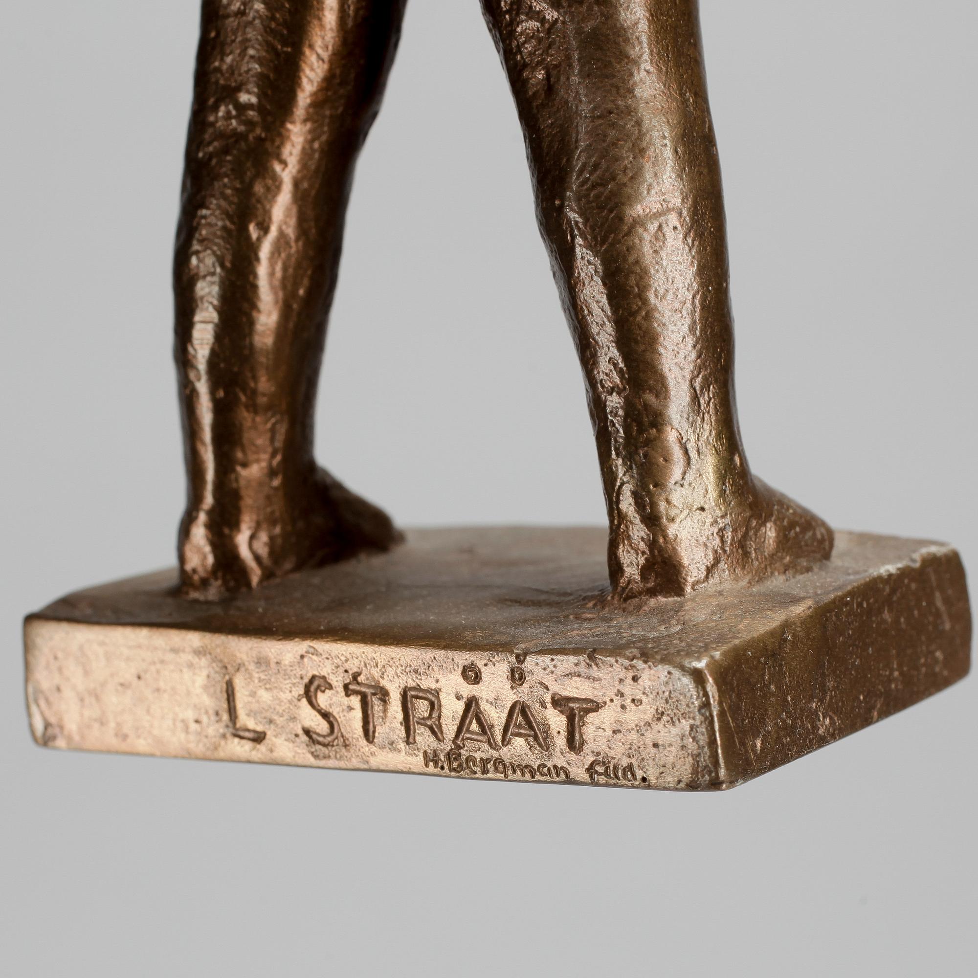 GÖRAN STRÅÅT b.la. 2 st skulpturer, Brons, signerad.